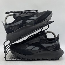 Reebok Classic Legacy Black Suede Trainers Size UK 6 Womens Chunky Platform Gym