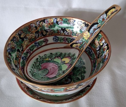 Vintage chinese rose medallion - vintage,