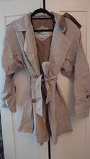 New Italian Stylish Giacca Spring Mocha Beige Coat, Size M