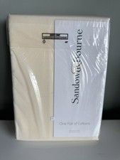Beautiful Sandown&Bourne Ambassador Pencil Pleat Ivory Velour Curtains