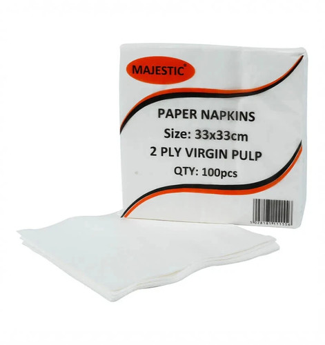 White paper napkins - white,