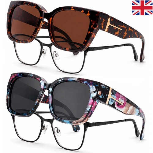 Oversized polarised sunglasses - oversized,