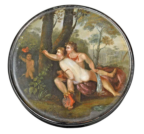 Antique papier mache - antique, box