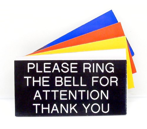 Engraved plaque please ring - engraved,