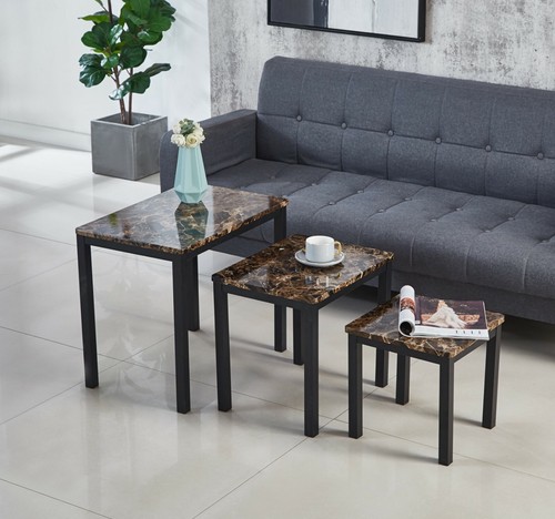 Marble effect coffee table - effect,