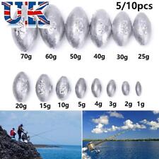 Sinkers Round Shot Weights Olive Shaped Sinker Fishing Lead Fall Hook Connector