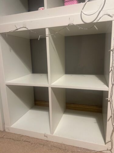 Ikea kallax white shelving - white,
