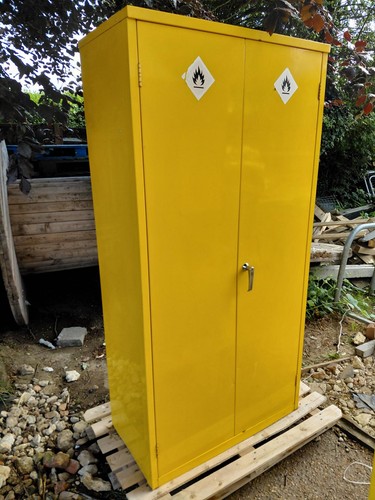 Large yellow coshh flammable - yellow,