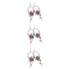 Set of 3 Drop Earrings Tassel