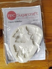 FPC Sugarcraft Silicone Mould Filigree Butterflies
