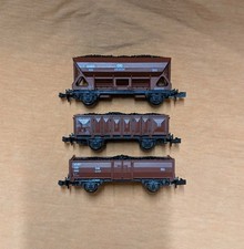 Three Roco West German DB freight wagons with coal loads (N gauge) - Epoch III