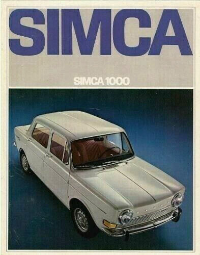 Simca 1000 gl 1968 - simca,