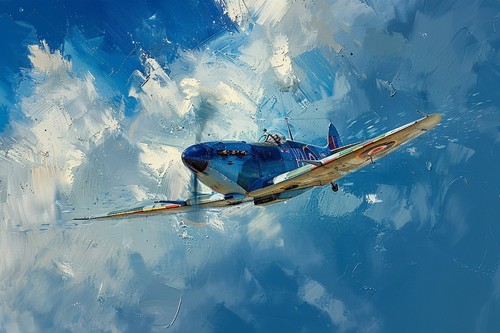 Spitfire style aircraft - spitfire, canvas