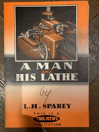 Man and his lathe - lathe, lh