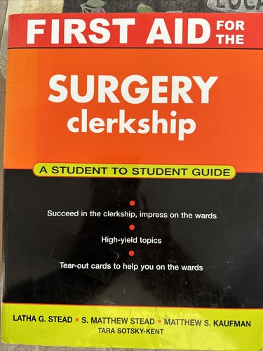 First aid for the surgery - the,