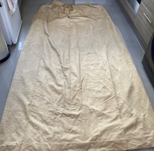 1 x Custom Made Stone Brown Faux Suede Blackout Door Curtain 100cm X 250cm