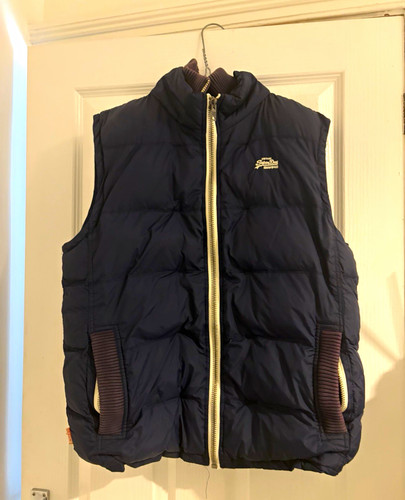 Superdry mens navy - mens, quilted
