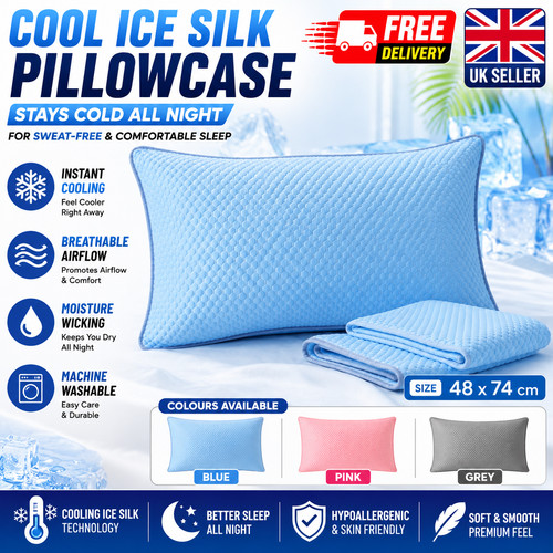 Cool ice silk pillowcase - ice,