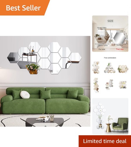 Reflective hexagonal wall - reflective,