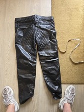 Men's Real Leather Padded Biker Trouser pants