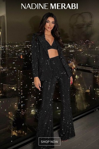 Nadine merabi black sparkly - nadine,