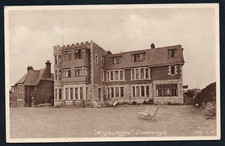 Postcard Swanage Dorset large property Highcliffe posted 1955