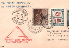 LIECHTENSTEIN Air GRAF ZEPPELIN Cover 1931 EGYPT FLIGHT Super PYRAMID Cachet KZ6