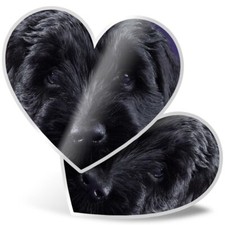 2 x Heart Stickers 10 cm -