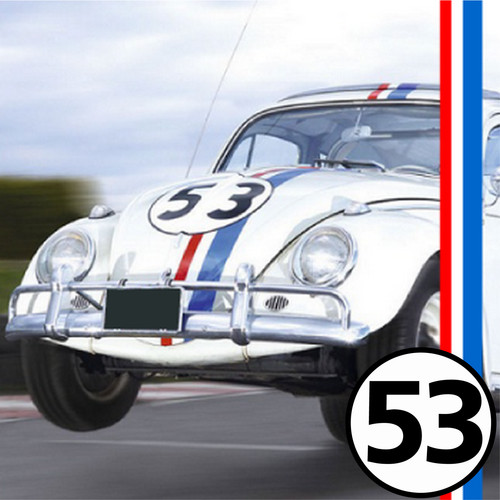 Herbie laminated decal car - laminated,