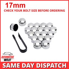 20x17mm SILVER WHEEL NUT COVERS FOR CITROEN SAXO DS3 DS4 XSARA