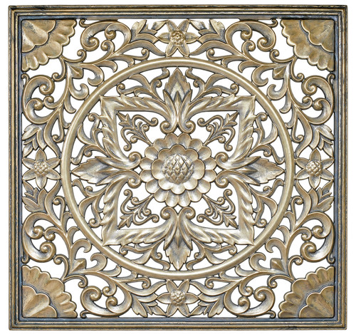 Large ornate metal floral wall - floral,