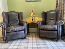 Pair Of Dark Brown Leather