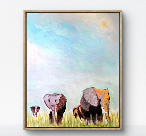 Imagine art original elephant - imagine,