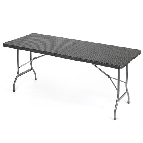 Folding garden table rattan - garden,