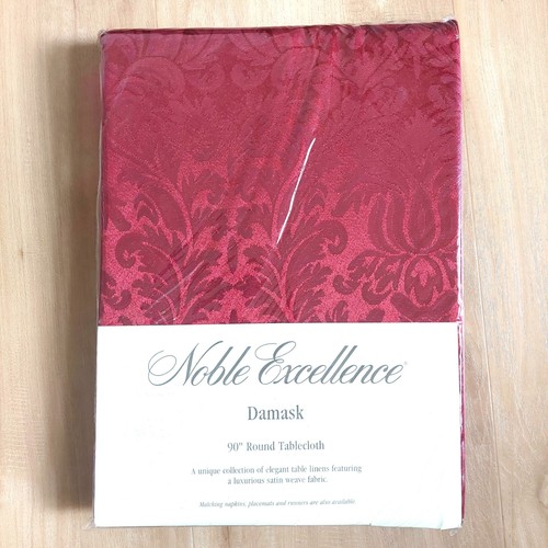 Vtg damask tablecloth - damask, 52"x70"