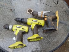 Ryobi cordless drills (3No)