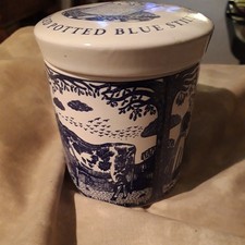 Stilton Pot Blue/White