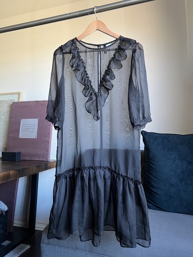 Black divided sheer - black,