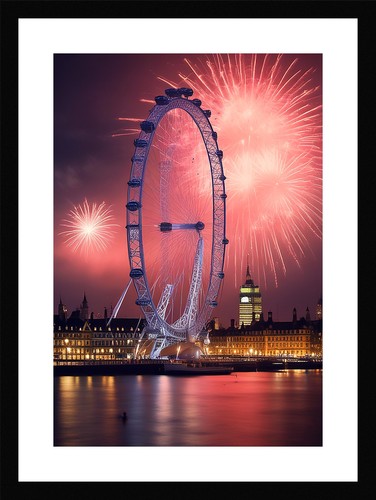Soft london skyline framed - skyline,