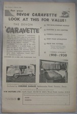 1960 Volkswagen Devon Camper Original advert No.3
