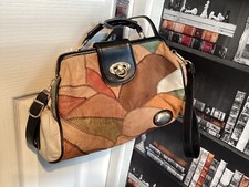 Ladies Slouch Soft HandBag. Gladstone Style. Long N Short Handle… vintage