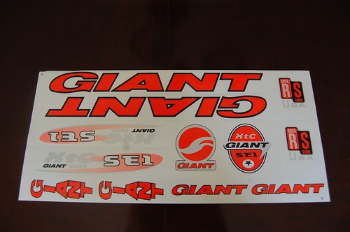 Giant stickers orange black - giant, orange,