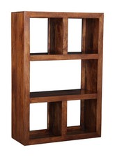 SOLID MANGO WOOD OPEN BOOKCASE