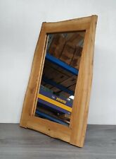 Tall Waney Oak Plank Mirror | Rustic Style, Flat Mirror, Natural Finish