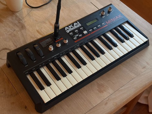 Akai miniak synthesizer with - miniak,