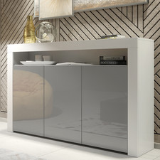White Grey Sideboard 155cm