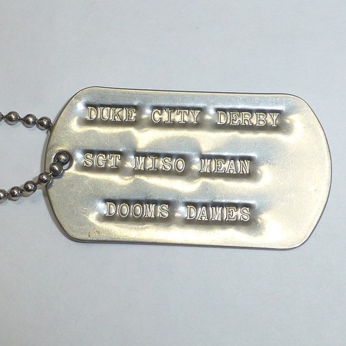 Vintage roller derby - , dogtag