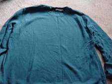 Topman Mens Aqua Blue Long Sleeve Sweater Top Size Medium