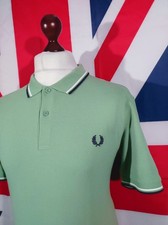 Fred Perry Twin Tipped Polo - XL - Green - Mod Casuals 60's