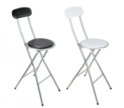 Black padded folding - black,